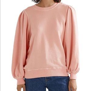 New the GREAT the pleat sleeve sweatshirt